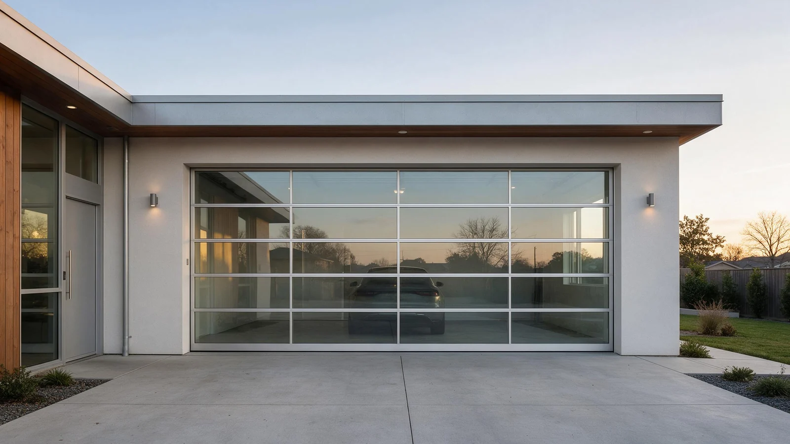 full glass garage door, WANJIA Hiseng