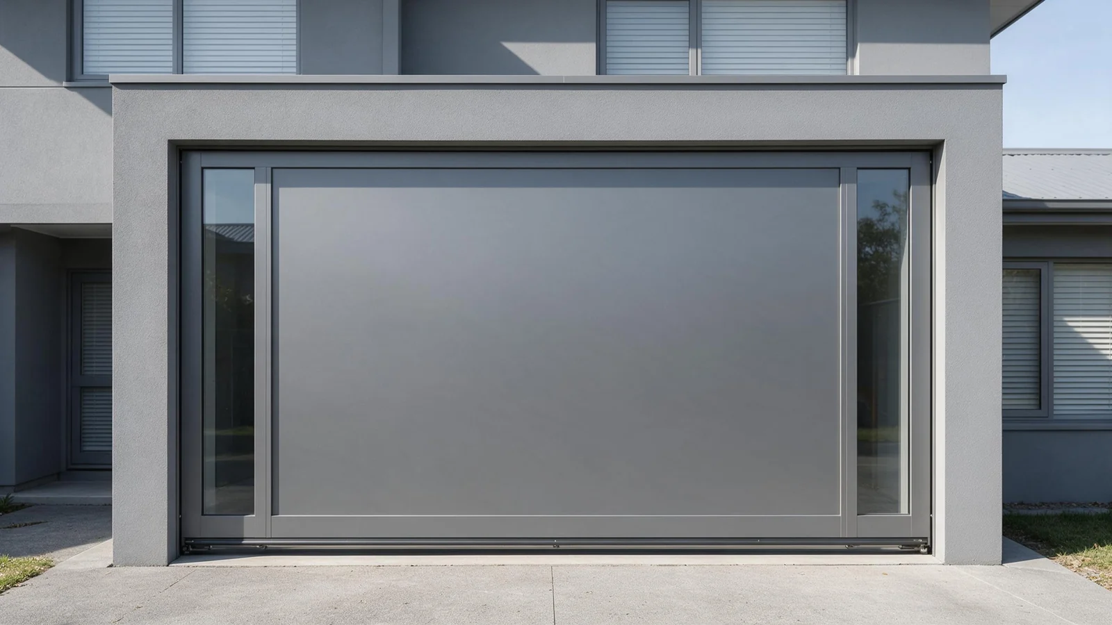 garage door with windows on side, WANJIA Hiseng