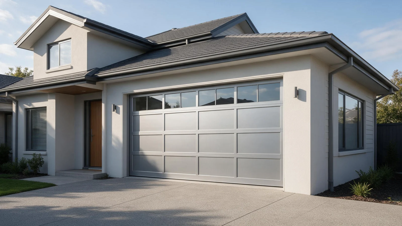 modern garage doors with windows, WANJIA Hiseng
